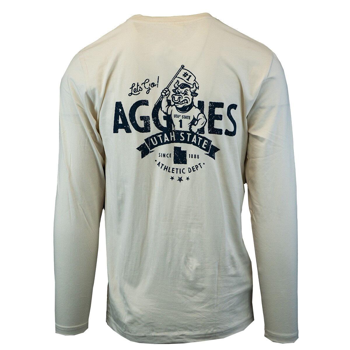 Let's Go Utah State Aggies Unisex Long-Sleeve T-Shirt cream